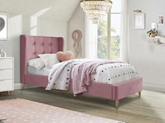 Jednolôžková posteľ 90 cm Espanola (ružová)