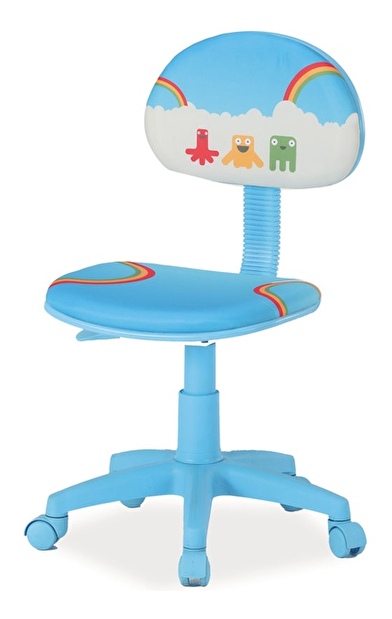 Detská stolička Hop (modrá + vzor)