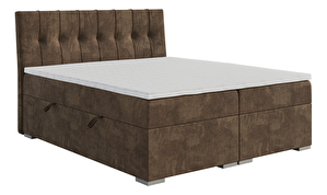 Kontinentálna posteľ 160 cm Driny (karamelová) (s matracom a úl. priestorom)
