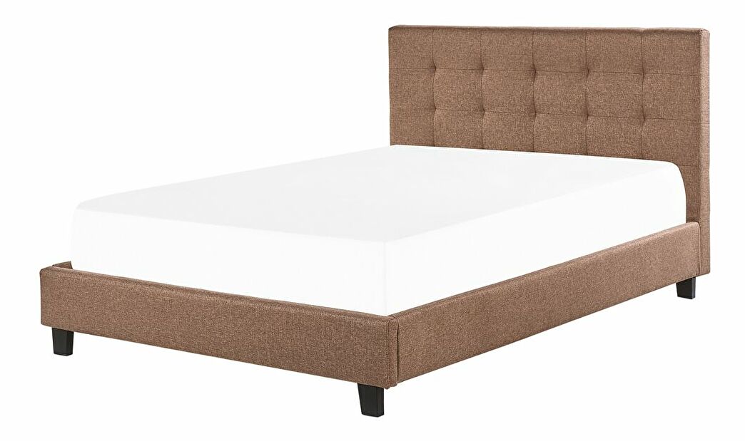 Manželská posteľ 160 cm Rhiannon (hnedá) (s roštom a matracom)