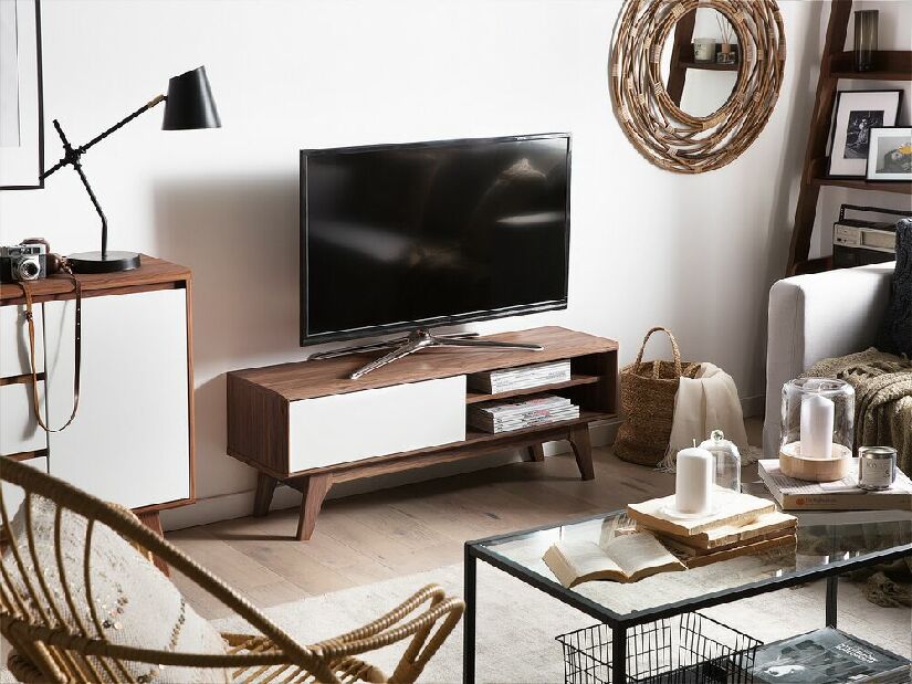TV stolík/skrinka Balo (tmavé drevo)