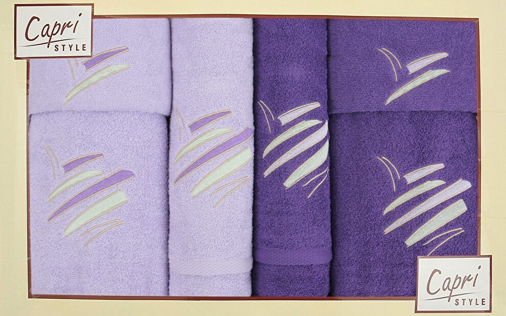 Súprava uterákov Eliza 19 (levanduľová + slivková)