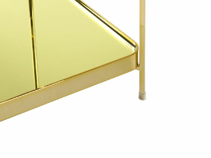 Príručný stolík ALISEA (zlatá) (malý)