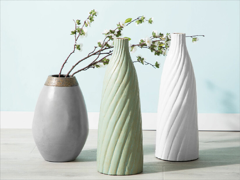 Váza CORIBA 32 cm (keramika) (sivá)