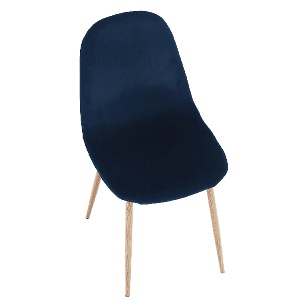 Jedálenská stolička Angelique (modrá + buk)