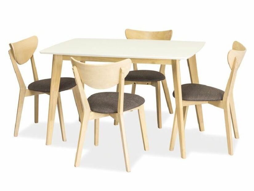 Jedálenský stôl Carma (biela) (pre 4 osoby)