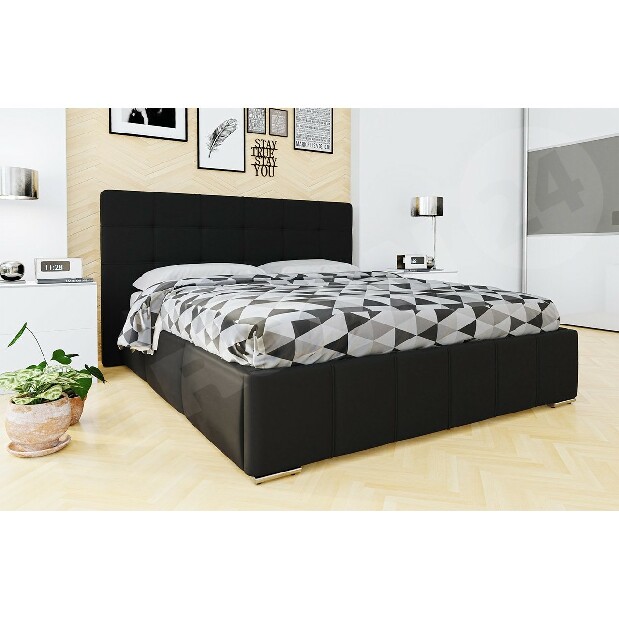 Manželská posteľ 160 cm Mirjan Kendrick (ekokoža Soft 011)
