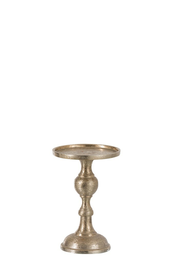 Svietnik Jolipa Vysoký na jednu sviečku Innocent Blush (17x17x25cm) (Zlatá)