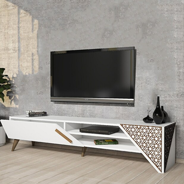 TV stolík/skrinka Berny 2 (biela)