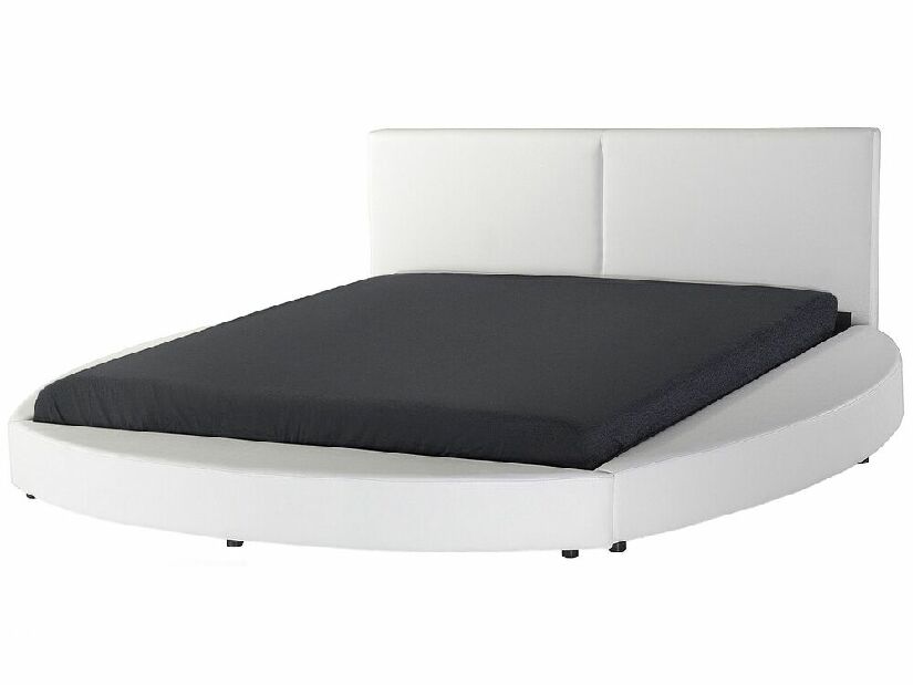 Manželská posteľ 180 cm LOMA (s roštom) (biela)