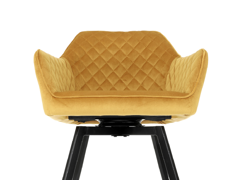 Jedálenská stolička Danarra-425-YEL4 (žltá + čierna)