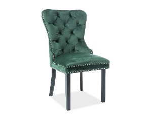 Jedálenská stolička Aurore Velvet (zelená)