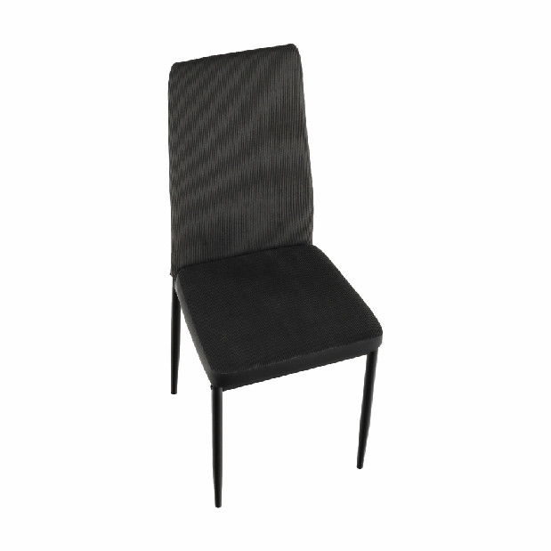 Jedálenská stolička Enrico (tmavosivá + čierna)