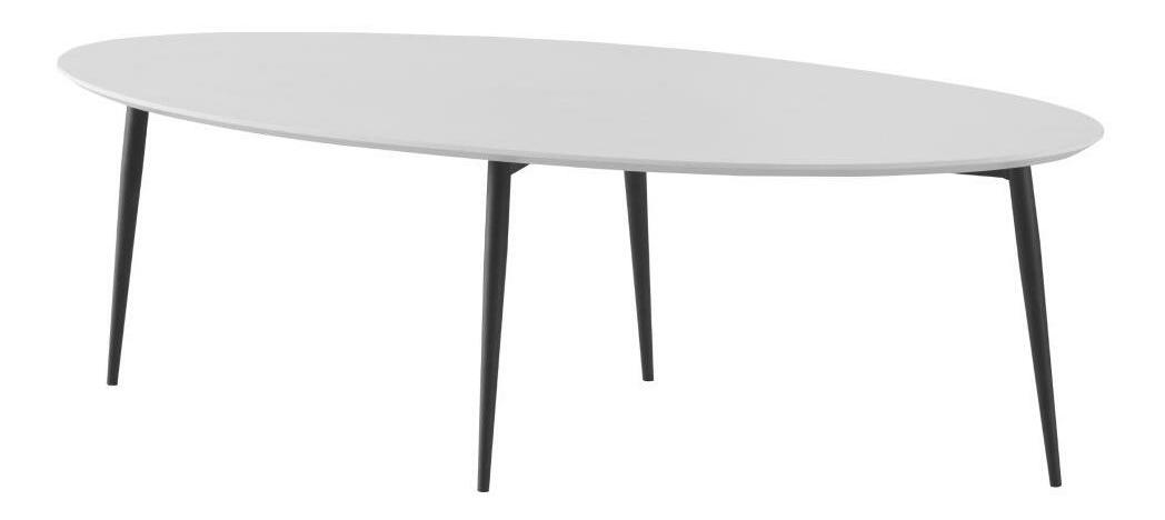 Konferenčný stolík SARAM (biela + čierna)