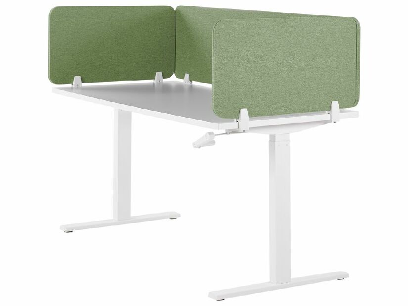 Prepážka na pracovný stôl 80 x 40 cm Walda (zelená) 