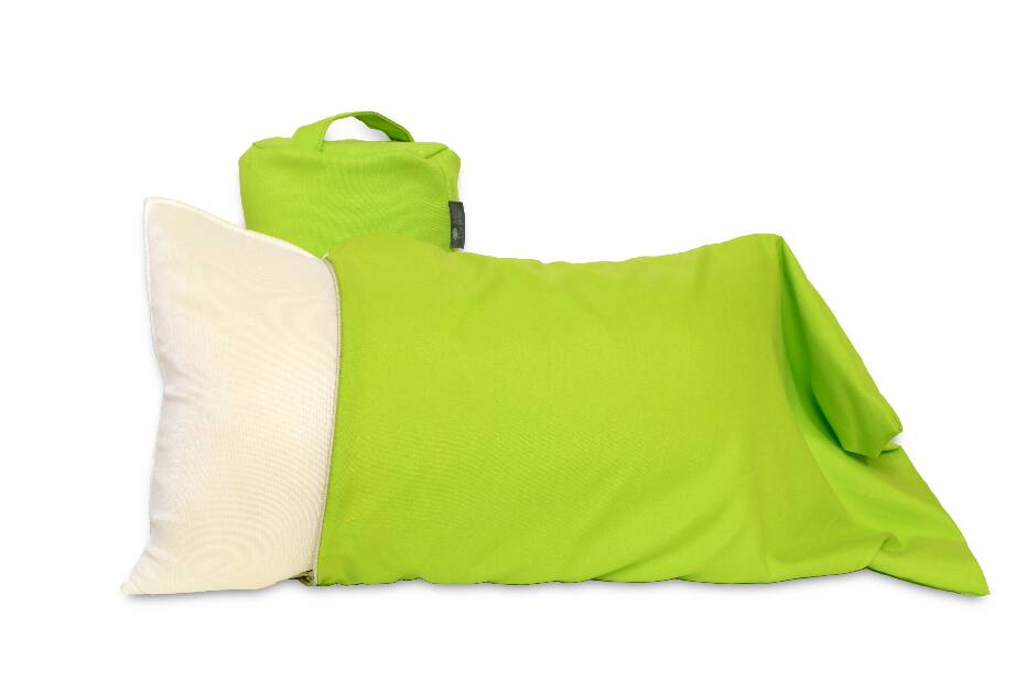 Cestovný pamäťový vankúš Trinity Pillow (zelená + tyrkysová + sivá) *výpredaj