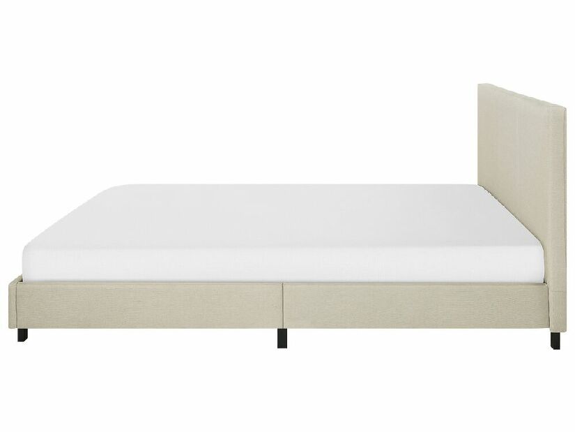 Manželská posteľ 180 cm ALVIA (s roštom) (béžová)