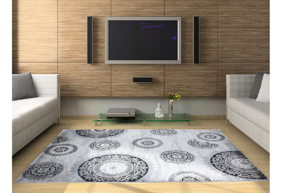 Kusový koberec Aura 770 Silver (150 x 80 cm)
