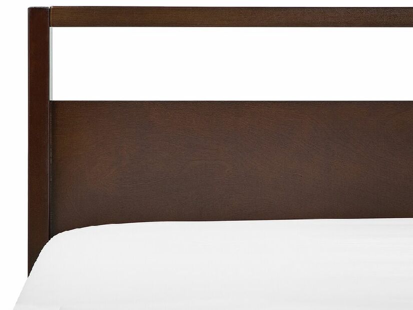 Manželská posteľ 180 cm GIACOMO (s roštom) (tmavé drevo)