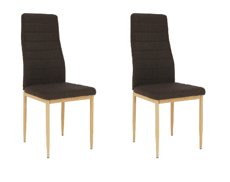 Set 2 ks. jedálenských stoličiek Collort nova (hnedá) *výpredaj