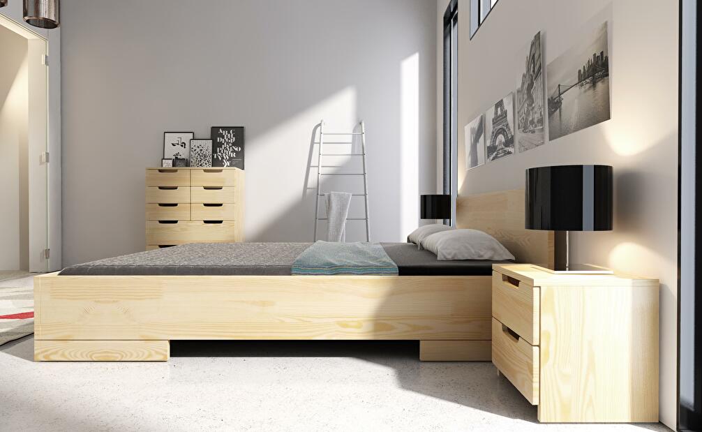 Manželská posteľ 160 cm Naturlig Stalander Maxi ST (borovica) (s roštom a úl. priestorom)
