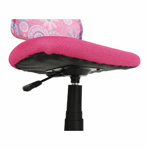 Detská otočná stolička Perny (ružová)