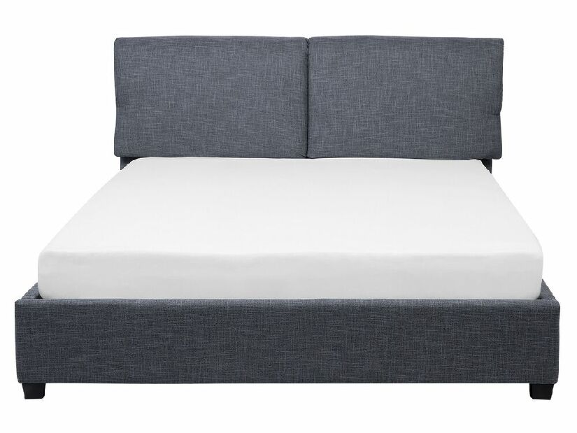 Manželská posteľ 160 cm BELLA (s roštom) (sivá)