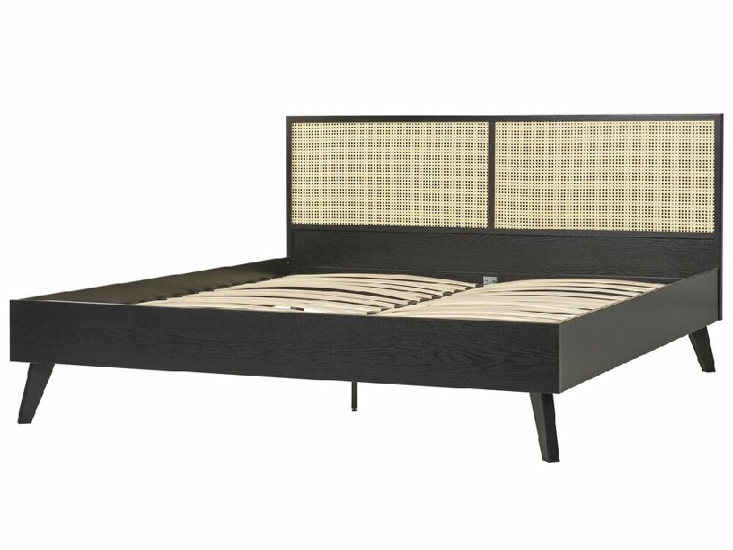Manželská posteľ 180 cm Monza (čierna)