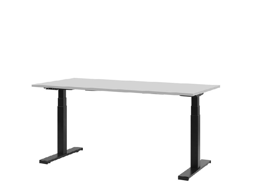 Písací stôl DESIRA II (160x72 cm) (sivá) (el. nastaviteľný)