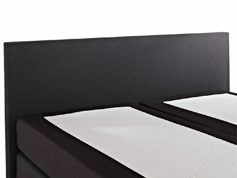 Kontinentálna posteľ 160 cm PREMIER (s matracmi) (čierna)