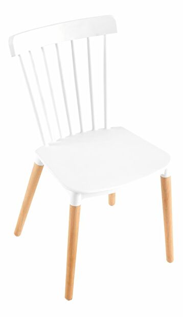 Jedálenská stolička COSIMA (biela + buk)