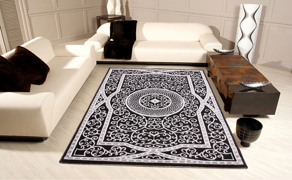 Kusový koberec Princess 180 Black (170 x 120 cm)
