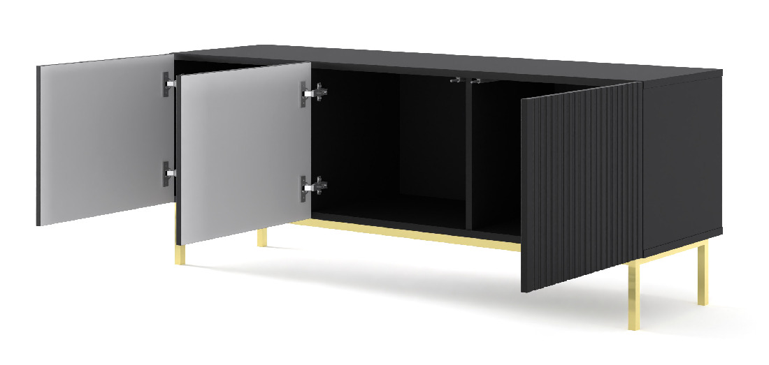 TV stolík/skrinka Rawy 1 (čierna)