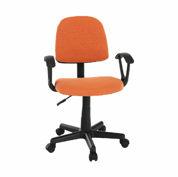 Kancelárska stolička Taos (čierna + oranžová)