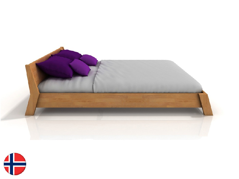 Manželská posteľ 180 cm Naturlig Skjolden (buk) (s roštom) *výpredaj