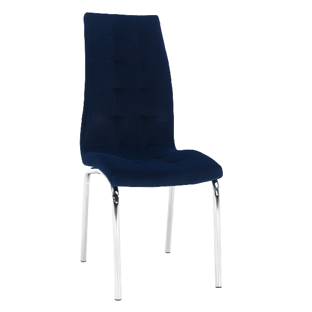 Jedálenská stolička Harison NEW (modrá + chróm)