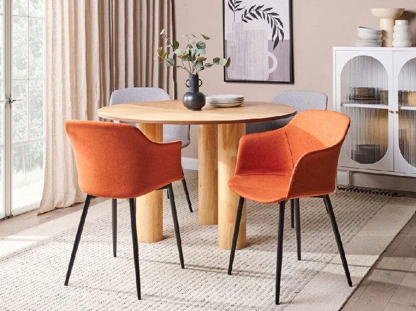 Set 2 ks jedálenských stoličiek Eleni (oranžová)