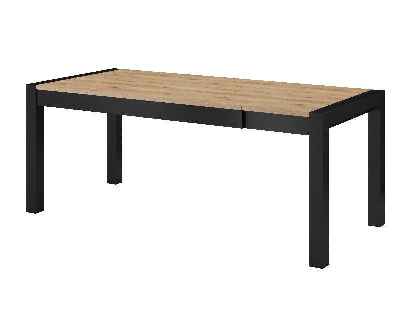 Jedálenský stôl Armin Typ 92 (pre 8 a viac osôb) (dub taurus + matná čierna)