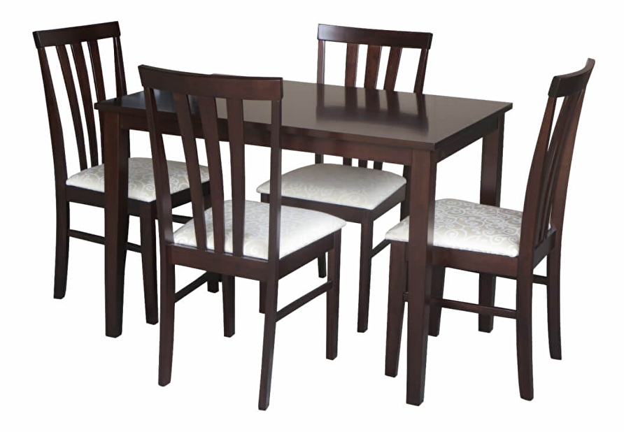 Jedálenský set (stôl + 3 ks. stoličiek) Lessie (wenge) *výpredaj