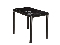 Jedálenský stôl 100 cm Damion (čierna + čierna) (pre 4 osoby)