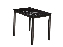 Jedálenský stôl 100 cm Damion (čierna + čierna) (pre 4 osoby)