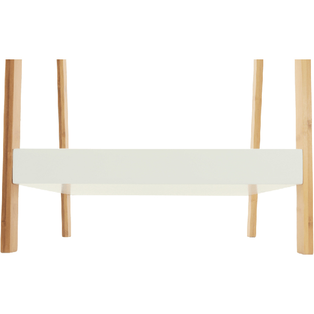 Regál Rameil R2 (bambus lakovaný + biela) *výpredaj