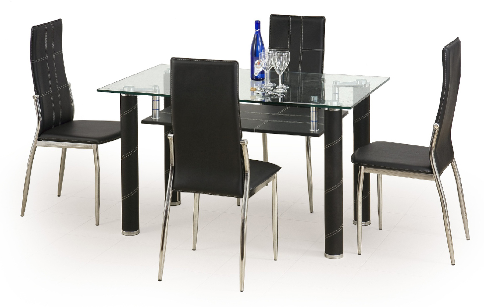 Jedálenský stôl Gavin čierna (pre 4 osoby)