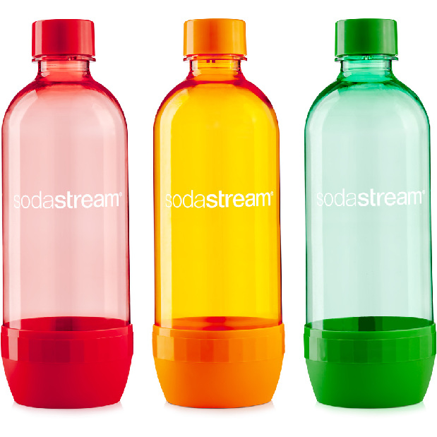 Náhradná fľaša Sodastream TRIPACK ORANGE/GREEN/RED 1l (3ks)