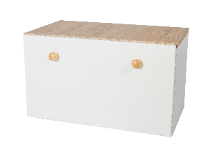 Úložný box pre deti Ione (biela + dub sonoma)