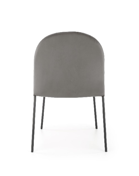 Jedálenská stolička Kemis (sivá + čierna)