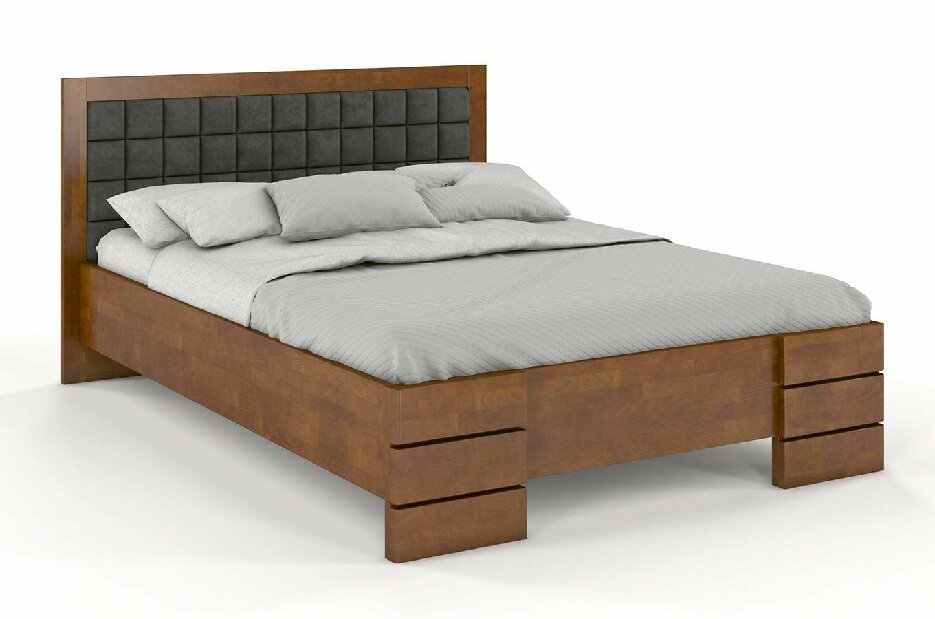 Manželská posteľ 200 cm Naturlig Storhamar High (buk)