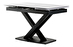 Jedálenský stôl Hefin-450m-BK (čierna + biela) (pre 4 až 6 osôb)