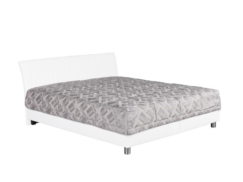 Manželská posteľ 180 cm Blanár Vinco (biela + vzor Gary 8) (s roštom a matracom Nelly)