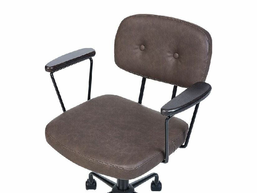 Kancelárska stolička Asta (tmavohnedá)